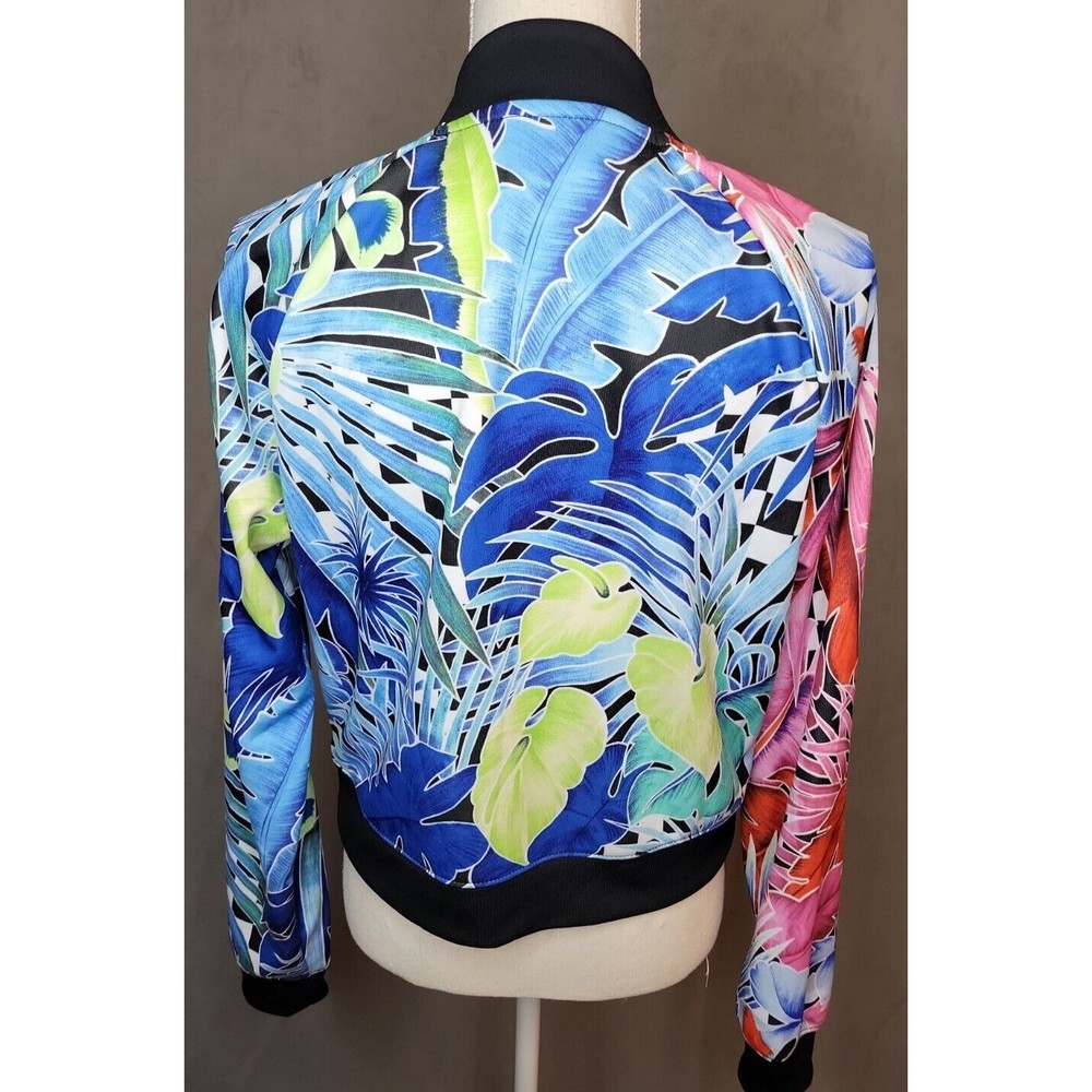 Nike Jacket Women's Medium Full Zip Floral Colorful Activewear AR2220-010 EUC! - Picture 4 of 15